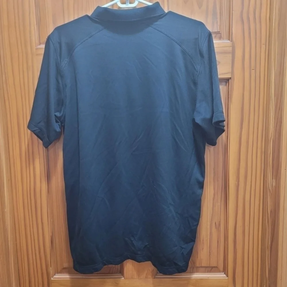 The North Face Short Sleeve Shirt Men's Size Large Golf Tennis Black Red